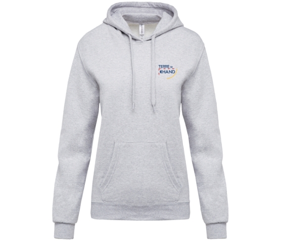 Ligue - Sweat à Capuche - Femme-Gris Clair