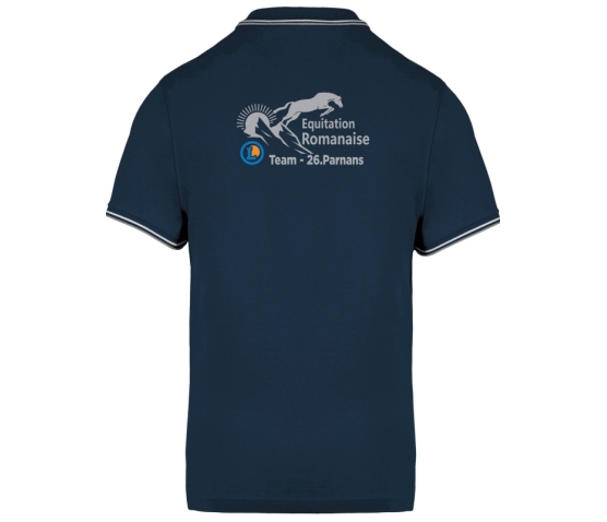 Polo - Homme - Equitation Romanaise-Bleu Marine