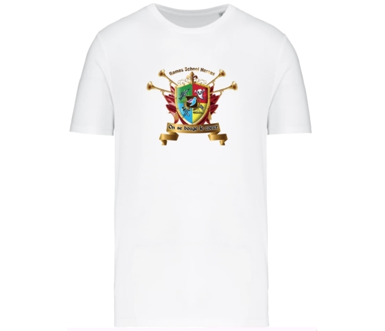 Tee-Shirt - Game School Heroes-Blanc