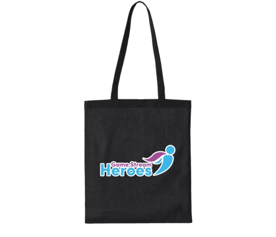 Totebag - Game Stream Heroes-Noir