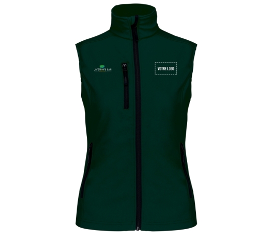 Bodywarmer - Femme - Jardiniers S.A.P-Vert Amazone Chiné