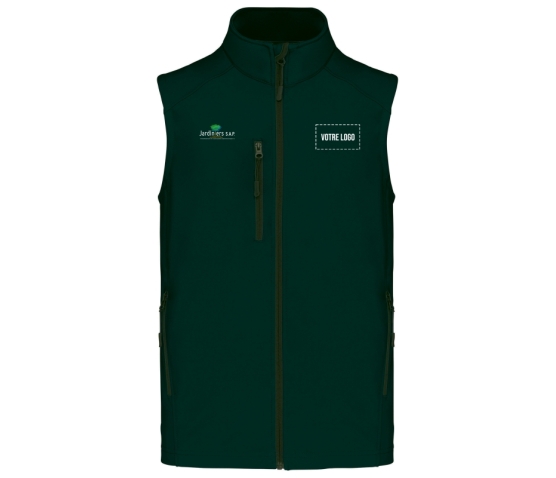 Bodywarmer - Homme - Jardiniers S.A.P-Vert Amazone Chiné