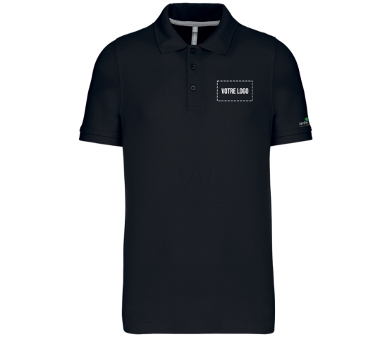 Polo - Homme - Jardiniers S.A.P-Noir