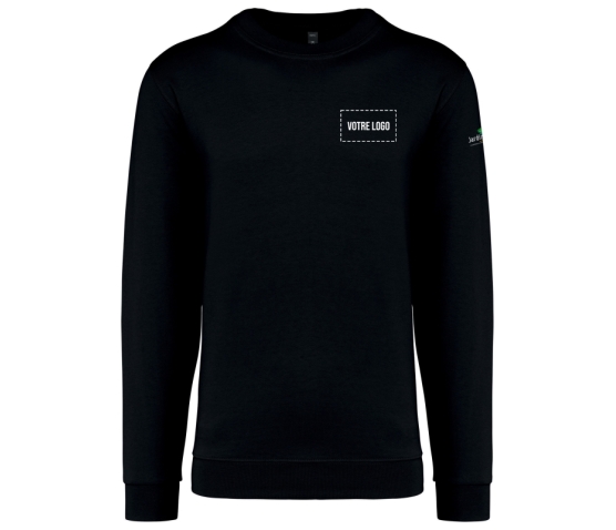 Sweat Col Rond - Unisexe - Jardiniers S.A.P-Noir