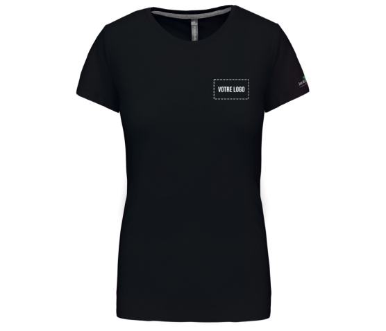 T-Shirt Col Rond - Femme - Jardiniers S.A.P-Noir