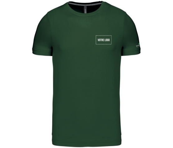 T-Shirt Col Rond - Homme - Jardiniers S.A.P-Vert Amazone Chiné