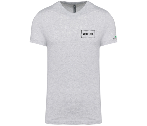 T-Shirt Col Rond - Homme - Jardiniers S.A.P-Gris Clair