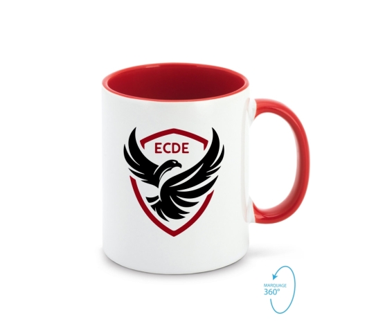 ECDE - Mug - Rouge-Noir