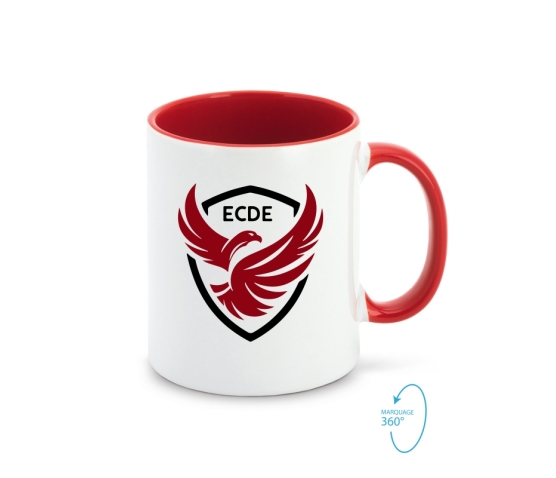 ECDE - Mug - Rouge-Bourgogne