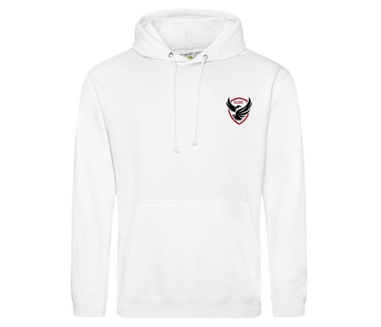 ECDE - Sweat à Capuche - Blanc-Noir