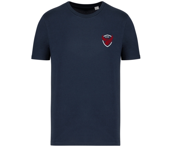 ECDE - T-shirt - Bleu Marine-Bourgogne