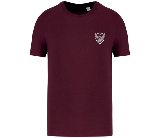 ECDE - T-shirt - Bordeaux-Gris Clair