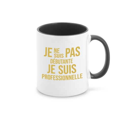 Mug - Je ne suis pas débutante-Noir