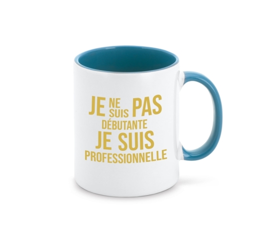 Mug - Je ne suis pas débutante-Bleu