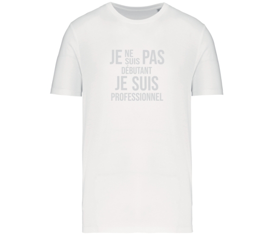 T-Shirt - Je ne suis pas débutant-Blanc