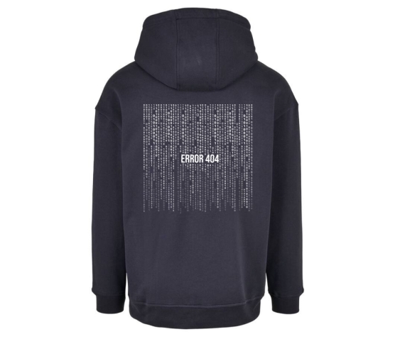 Hoodie - Error 404-Bleu Marine