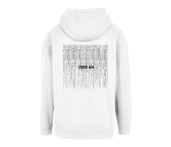 Hoodie - Error 404-Blanc